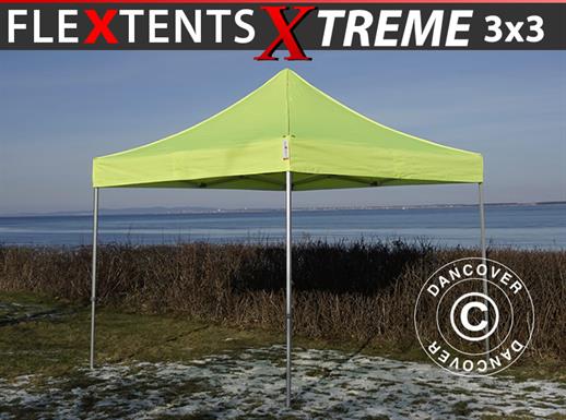 Faltzelt FleXtents Xtreme 50 3x3m Neongelb/Grün