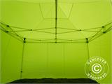 Faltzelt FleXtents PRO 4x4m Neongelb/grün, mit 4 Seitenwänden