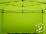 Tente pliante FleXtents PRO 4x4m Néon jaune/vert, avec 4 cotés