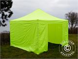 Tente pliante FleXtents Xtreme 50 4x4m Néon jaune/vert, avec 4 cotés