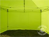 Vouwtent/Easy up tent FleXtents Xtreme 50 4x4m Neon geel/groen, inkl. 4 Zijwanden