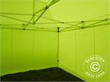 Vouwtent/Easy up tent FleXtents Xtreme 50 4x4m Neon geel/groen, inkl. 4 Zijwanden