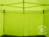 Gazebo pieghevole FleXtents Xtreme 50 4x4m Giallo Fluo/verde, inclusi 4 fianchi