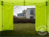 Tente pliante FleXtents Xtreme 50 4x4m Néon jaune/vert, avec 4 cotés