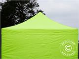 Gazebo pieghevole FleXtents Xtreme 50 4x4m Giallo Fluo/verde, inclusi 4 fianchi