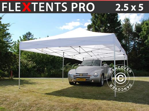 Vouwtent/Easy up tent FleXtents PRO 2,5x5m Wit