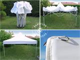 Tente Pliante FleXtents PRO 2,5x5m Blanc, avec 6 cotés