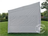 Carpa plegable FleXtents PRO Trapezo 2x3m Blanco, Incl. 4 lados