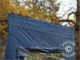 Pop up gazebo FleXtents PRO Trapezo 2x3 m Grey, incl. 4 sidewalls