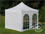 Vouwtent/Easy up tent FleXtents PRO Vintage Style 3x3m Wit, inkl. 4 Zijwanden