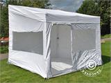 Faltzelt FleXtents PRO Trapezo 3x3m Weiß, mit 4 Seitenwänden Faltzelt FleXtents PRO Trapezo 3x3m Weiß, mit 4 Seitenwänden