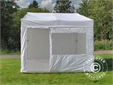 Tente pliante FleXtents PRO Trapezo 3x3m Blanc, avec 4 cotés