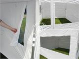 Gazebo pieghevole FleXtents PRO Trapezo 3x3m Bianco, inclusi 4 fianchi