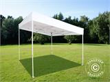 Gazebo pieghevole FleXtents PRO Trapezo 3x3m Bianco, inclusi 4 fianchi