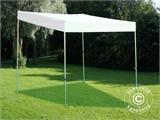 Gazebo pieghevole FleXtents PRO Trapezo 3x3m Bianco, inclusi 4 fianchi