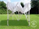 Tente pliante FleXtents PRO Trapezo 3x3m Blanc, avec 4 cotés