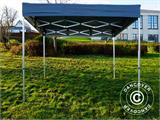 Tente pliante FleXtents PRO Trapezo 3x3m Gris, avec 4 cotés