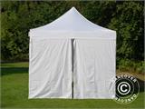 Tente Pliante FleXtents PRO Vintage Style 3x6m Blanc, avec 6 cotés