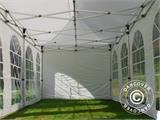 Tente Pliante FleXtents PRO Vintage Style 3x6m Blanc, avec 6 cotés