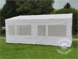 Pop up gazebo FleXtents PRO Trapezo 3x6 m White, incl. 4 sidewalls