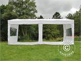 Pop up gazebo FleXtents PRO Trapezo 3x6 m White, incl. 4 sidewalls