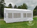 Pop up gazebo FleXtents PRO Trapezo 3x6 m White, incl. 4 sidewalls