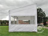 Pop up gazebo FleXtents PRO Trapezo 3x6 m White, incl. 4 sidewalls