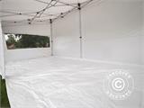 Pop up gazebo FleXtents PRO Trapezo 3x6 m White, incl. 4 sidewalls