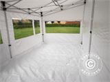 Pop up gazebo FleXtents PRO Trapezo 3x6 m White, incl. 4 sidewalls