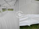 Faltzelt FleXtents PRO Trapezo 3x6m Weiß, mit 4 Seitenwänden