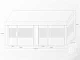 Faltzelt FleXtents PRO Trapezo 3x6m Weiß, mit 4 Seitenwänden Faltzelt FleXtents PRO Trapezo 3x6m Weiß, mit 4 Seitenwänden
