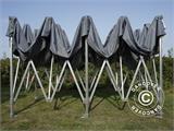 Faltzelt FleXtents PRO Trapezo 3x6m Grau, mit 4 Seitenwänden Faltzelt FleXtents PRO Trapezo 3x6m Grau, mit 4 Seitenwänden