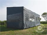 Faltzelt FleXtents PRO Trapezo 3x6m Grau, mit 4 Seitenwänden Faltzelt FleXtents PRO Trapezo 3x6m Grau, mit 4 Seitenwänden