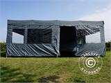 Carpa plegable FleXtents PRO Trapezo 3x6m Gris, Incl. 4 lados