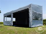 Faltzelt FleXtents PRO Trapezo 3x6m Grau, mit 4 Seitenwänden Faltzelt FleXtents PRO Trapezo 3x6m Grau, mit 4 Seitenwänden
