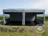 Faltzelt FleXtents PRO Trapezo 3x6m Grau, mit 4 Seitenwänden Faltzelt FleXtents PRO Trapezo 3x6m Grau, mit 4 Seitenwänden