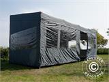 Faltzelt FleXtents PRO Trapezo 3x6m Grau, mit 4 Seitenwänden Faltzelt FleXtents PRO Trapezo 3x6m Grau, mit 4 Seitenwänden