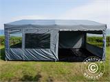 Carpa plegable FleXtents PRO Trapezo 3x6m Gris, Incl. 4 lados