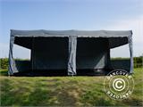 Carpa plegable FleXtents PRO Trapezo 3x6m Gris, Incl. 4 lados