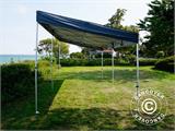 Gazebo pieghevole FleXtents PRO Trapezo 3x6m Grigio, inclusi 4 fianchi