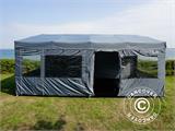Faltzelt FleXtents PRO Trapezo 3x6m Grau, mit 4 Seitenwänden Faltzelt FleXtents PRO Trapezo 3x6m Grau, mit 4 Seitenwänden