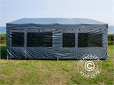 Faltzelt FleXtents PRO Trapezo 3x6m Grau, mit 4 Seitenwänden Faltzelt FleXtents PRO Trapezo 3x6m Grau, mit 4 Seitenwänden