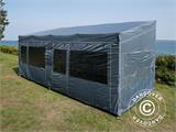 Faltzelt FleXtents PRO Trapezo 3x6m Grau, mit 4 Seitenwänden Faltzelt FleXtents PRO Trapezo 3x6m Grau, mit 4 Seitenwänden
