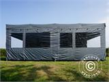 Faltzelt FleXtents PRO Trapezo 3x6m Grau, mit 4 Seitenwänden Faltzelt FleXtents PRO Trapezo 3x6m Grau, mit 4 Seitenwänden