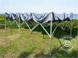 Tente pliante FleXtents PRO Trapezo 3x6m Gris, avec 4 cotés