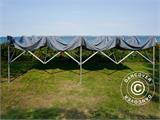 Tente pliante FleXtents PRO Trapezo 3x6m Gris, avec 4 cotés