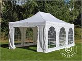 Vouwtent/Easy up tent FleXtents PRO Vintage Style 4x6m Wit, inkl. 8 Zijwanden