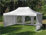 Prekybinė palapinė FleXtents PRO Vintage Style 4x6m Balta, įsk. 8 šonines sienas