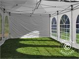 Tente Pliante FleXtents PRO Vintage Style 4x6m Blanc, avec 8 cotés