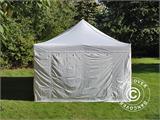 Tente Pliante FleXtents PRO Vintage Style 4x6m Blanc, avec 8 cotés